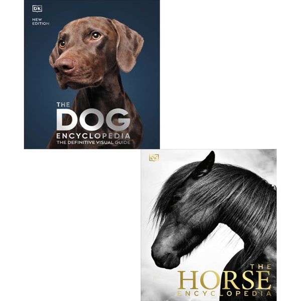 DK Pet Encyclopedias 2 Books Collection Set Horse Encyclopedia, Dog Encyclopedia