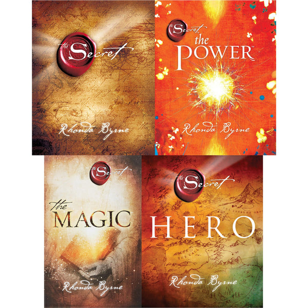 Rhonda Byrne Secret Series Collection 4 Books Set (The Secret,The Power, Hero, The Magic)