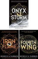 The Empyrean Series 3 Books Collection Set by Rebecca Yarros - Onyx Storm, Iron Flame, Fourth Wing