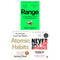 Range, Never Split the Difference and Atomic Habits 3 Books Set