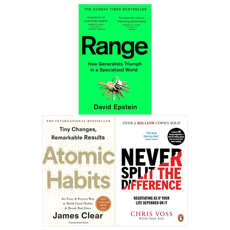 ["9780678467923", "advice for parents", "Advice on careers & achieving success", "amazon best sellers", "Atomic", "Atomic Habits", "atomic habits book", "atomic habits by james clear", "atomic habits james clear", "Bad ones", "best seller", "best selling", "best selling author", "Best Selling Books", "best selling single book", "Best Selling Single Books", "bestseller", "bestseller author", "bestseller books", "bestseller in books", "bestseller uk", "bestselling", "bestselling author", "Bestselling Author Book", "bestselling authors", "bestselling book", "bestselling books", "Bestselling series book", "bestselling single book", "bestselling single books", "Build good habits", "business", "Business and Computing", "Business Book", "Business books", "Business Creativity Skills", "business economic history", "business industry books", "business leadership skills", "business life", "business life books", "business motivation skills", "Business negotiation", "business studies", "cardinal rules", "Chris Voss", "Cognition", "Cognitive Psychology", "Daily habit", "David Epstein", "Discovered way", "education", "education Books", "effective", "Entrepreneurship", "Fundamental", "General Sports", "Good Habit", "good habits", "group or collective psychology", "Habit development", "international bestseller", "International Bestseller Atomic Habits", "James Clear", "james clear atomic habits", "James Clear Book Collection", "James Clear Book Collection Set", "James Clear Books", "leaders", "literary fiction", "Literary Fiction Book", "Literary Fiction Books", "motivational self help", "negotiating", "negotiator", "Never Split the Difference", "Parenting", "Parenting book", "personal development", "Practical", "Practical & Motivational Self Help", "Proven Way", "Range", "Reading & Writing Curriculum Resources", "Remarkable Result", "Revolutionary system", "Riveting", "self controls", "simple steps", "single irreducible", "situation", "starting a small business", "Stupendous", "Tahl Raz", "Teen & Young Adult Books", "Teenage book", "The life-changing", "young teen"]