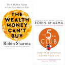 Robin Sharma 2 Books Collection Set (The Wealth Money Can't Buy, The 5 AM Club)