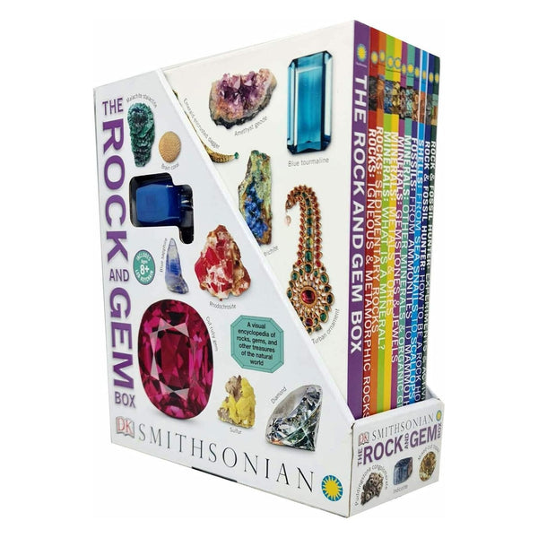 DK Children&#39;s The Rock and Gem Box 11 Books Collection Set (Rock &amp; Fossil Hunter Experiments &amp; Activities, Shells From Sea Snails to Scallops, Fossils From Ammonites to mammoth, Minerals, Rocks More)