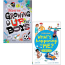 Usborne Whats Happening To Me & Growing Up For Boys Collection 2 Books Set