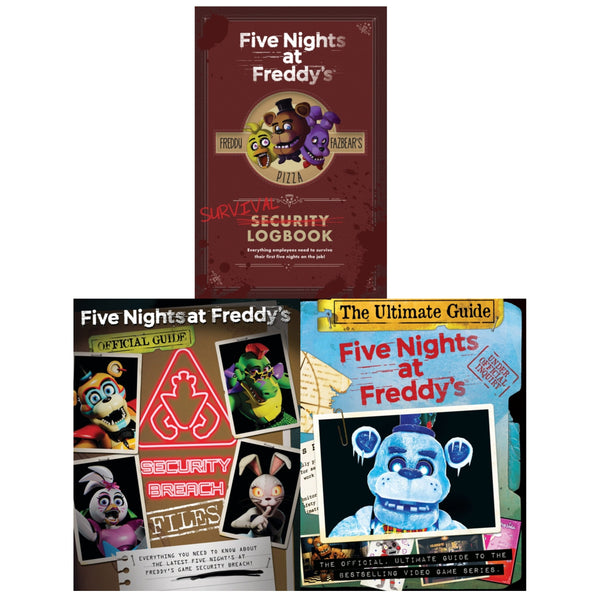 Five Nights at Freddy&#39;s The Ultimate Guide Collection 3 Books Set - Survival Logbook, Ultimate Guide, The Security Breach Files
