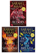 Crescent City Series 3 Books Collection Set by Sarah J. Maas (House of Earth and Blood, House of Flame and Shadow & House of Sky and Breath)