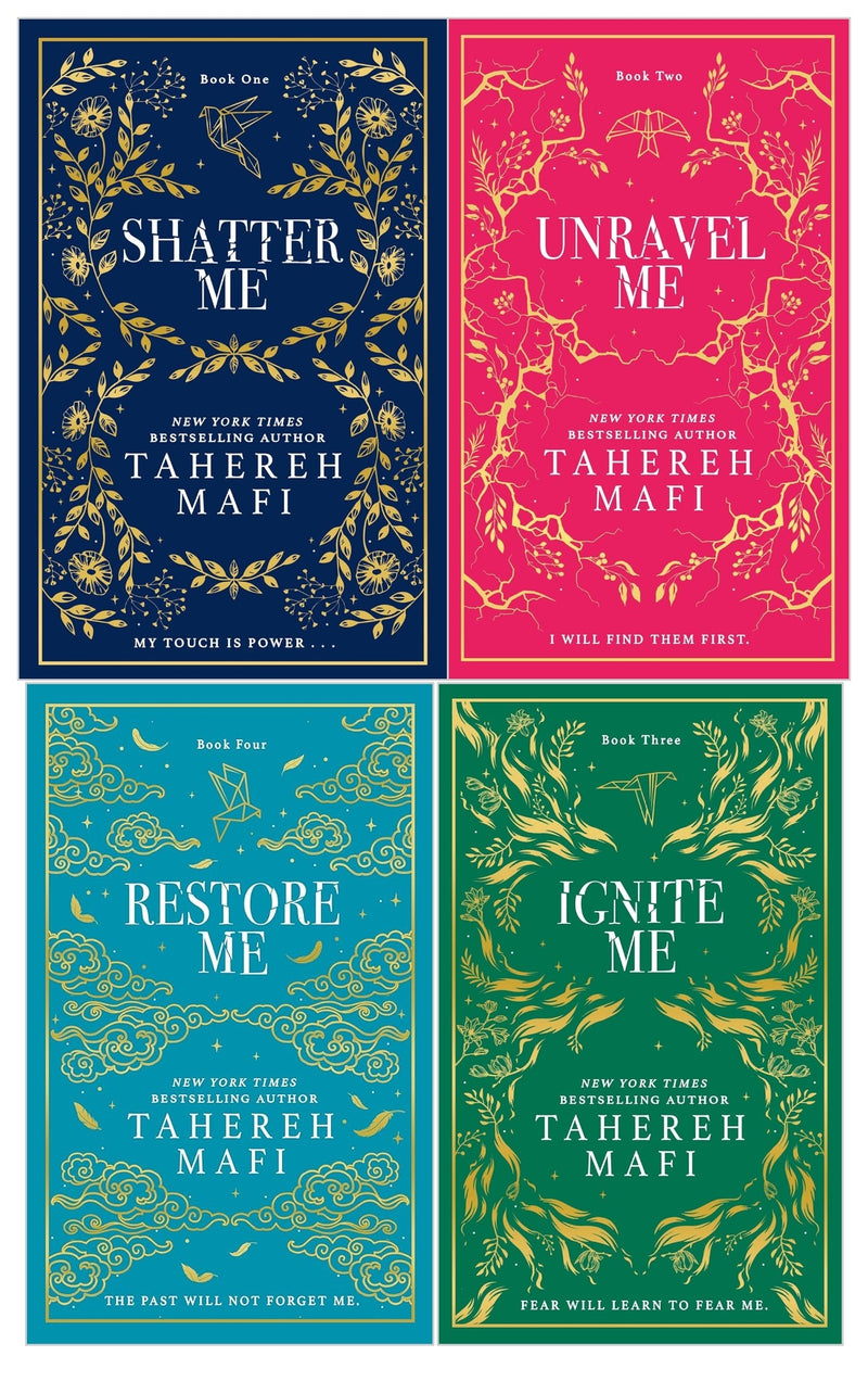 ["adult fiction book collection", "books for adult", "defy", "fiction books", "Find Me", "Ignite", "imagine me", "Restore", "Shatter", "Shatter Me Series Box Set", "Tahereh Mafi", "tahereh mafi 4 book collection set", "tahereh mafi 5 books collection", "Tahereh Mafi Book Collection", "Tahereh Mafi Book Collection Set", "Tahereh Mafi Books", "Tahereh Mafi Box Set", "Tahereh Mafi Collection", "Tahereh Mafi Shatter Me Box Set", "tahereh mafi shatter me collection set", "Tahereh Mafi Shatter Me Series Collection", "Unite Me", "Unravel", "xmen books collection"]