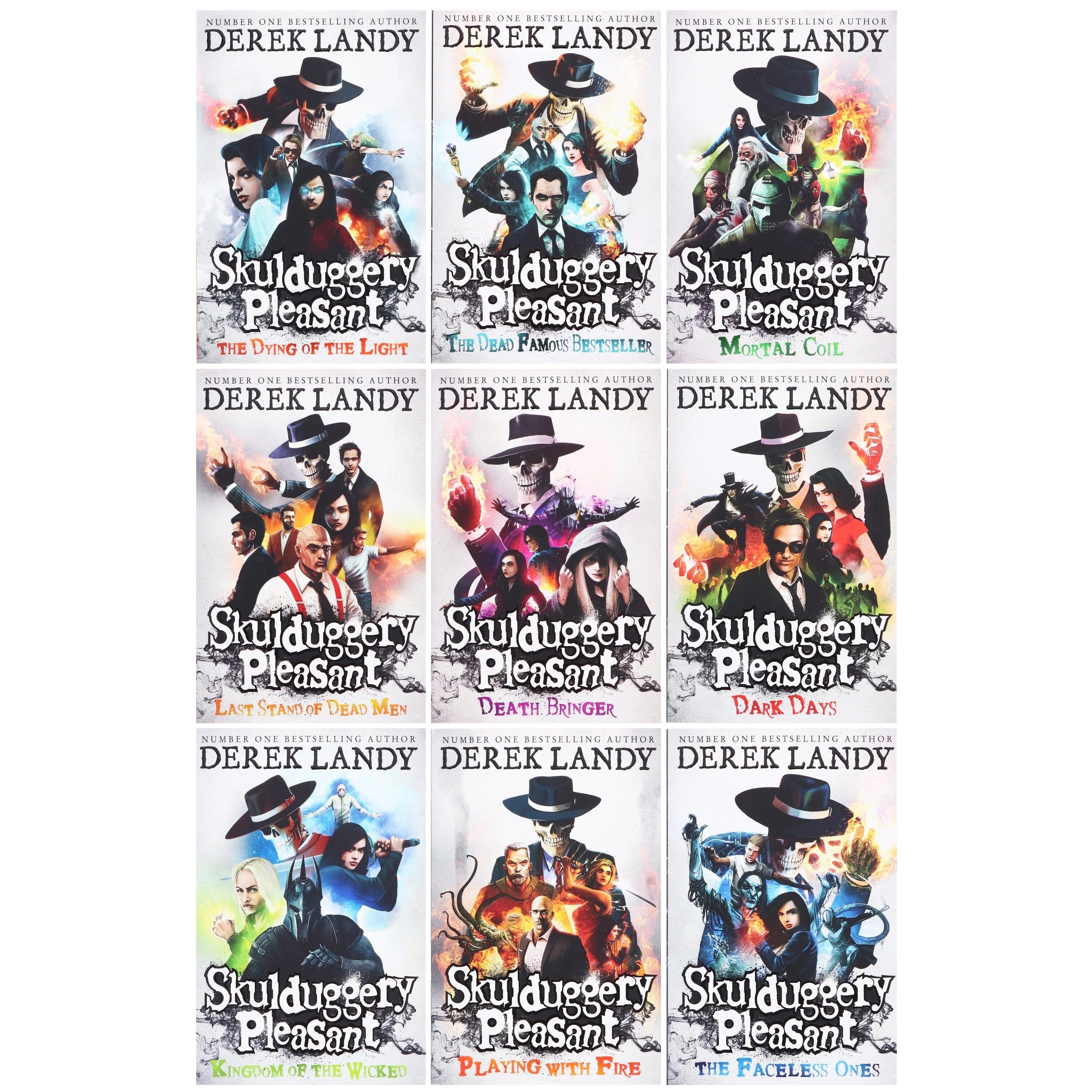 Skulduggery Pleasant Series 9 Books Collection Set by Derek Landy | Be
