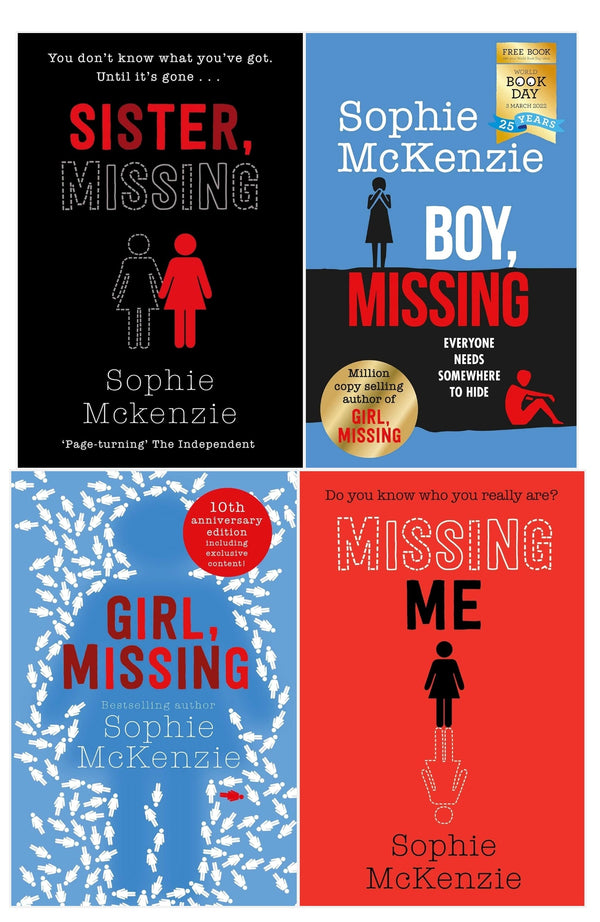 Sophie McKenzie Missing Series 4 Books Collection Set (Girl Missing, Sister Missing, Missing Me, Boy Missing)