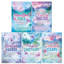 Sparrow Falls Series by Catherine Cowles 5 Books Collection Set (Books 1-5) (Fragile Sanctuary, Delicate Escape, Broken Harbor, Beautiful Exile, Chasing Shelter)