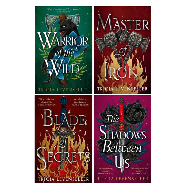 Tricia Levenseller Collection 4 Books Set (Blade of Secrets, Master of Iron, Warrior of the Wild, The Shadows Between Us)