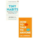 Tiny Habits, How to Talk to Anyone 2 Books Collection Set