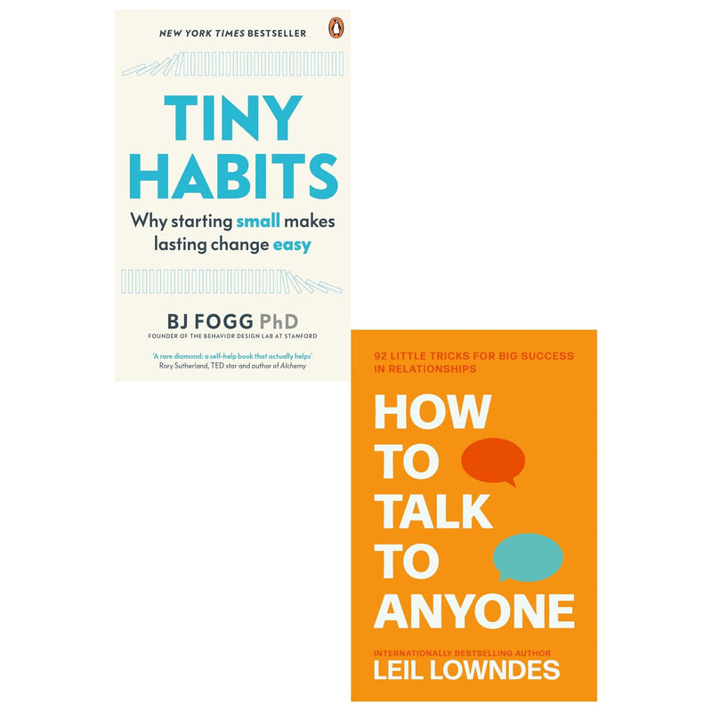 ["9780678468319", "Applied Psychology", "Applied Psychology Book", "BJ Fogg", "How To Talk To Anyone", "How To Talk To Anyone - 92 Little Tricks For Big Success In Relationships", "Language Communication", "Leil Lowndes", "Parenting", "Parenting & Relationships", "Popular science", "Practical", "Practical & Motivational Self Help", "Relationships", "Self Help", "Tiny Habits", "Tiny Habits: Why Starting Small Makes Lasting Change Easy by BJ Fogg"]