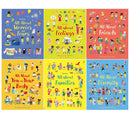 Usborne All About Feelings Friends And Families My First Books 6 Books Set By Felicity Brooks (All About Feelings, All About Families, All About Diversity, All About Friends, Worries and Fears, You and Your Body)