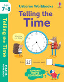 Usborne Workbooks 4 Books Collection Set Ages 7-8 (Multiplying, Dividing, Telling the Time, Comprehension)
