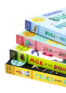 Curious Kids Pop-Up Collection 4 Books Set (Bugs and Minibeasts, Sea and Shore, Age of the Dinosaurs &amp;amp; Stars and Space)