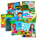 Children Classic Fairytale Bedtime Stories Adventure 10 Picture Books Collection Set – Aladdin, Peter Pan, Snow White & Classic Story Collection for Kids