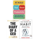 Feel-Good Productivity, The Diary of a CEO, Power of Habit 3 Books Collection Set