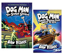 Dog Man Series by Dav Pilkey 2 Books Collection Set: Book No. 11 and 12 (Twenty Thousand Fleas Under the Sea and The Scarlet Shedder [Hardback])