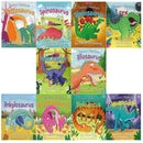 Miles Kelly Dinosaur Adventures 10 Books Bag Collection Set Allosaurus Ankylosaurus Brachiosaurus ..