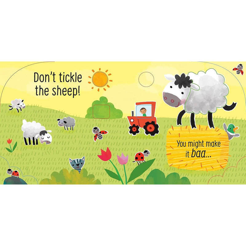["9781474981323", "children", "cow", "delightful novelty book", "farm animals", "horse", "Little children", "noises", "oink", "Old Macdonald Had a Farm", "patches", "pig", "Sam Taplin", "sheep", "tickle", "tickled", "touchy-feely", "Touchy-Feely Sound Books (0+)"]