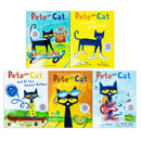 Pete the Cat 5 Books Collection Set – I Love My White Shoes & Picture Story Collection for Kids