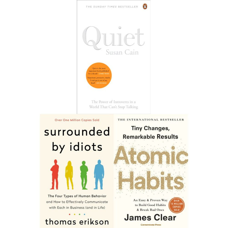 ["9780141029191", "9780678463598", "9781250255174", "9781847941831", "Atomic Habits", "Atomic Habits the life-changing", "Business communication & presentation", "Emotional Self Help", "Human Behavior", "Practical & Motivational Self Help", "Quiet The Power of Introverts in a World That Can't Stop Talking", "Self-help & personal development"]