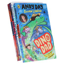 Dino Dad Series 4 Books Collection Set By Andy Day (Dino Dad, Ice Age, Big School Talent Show, Mystery of the Missing Egg)