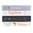 Yuval Noah Harari Collection 4 Books Set (Homo Deus, Sapiens A Brief History of Humankind, 21 Lessons for the 21st Century and Nexus)