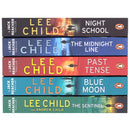 Jack Reacher Series (21-25) Collection 5 Books Set By Lee Child (Night School, The Midnight Line, Past Tense, Blue Moon, The Sentinel)
