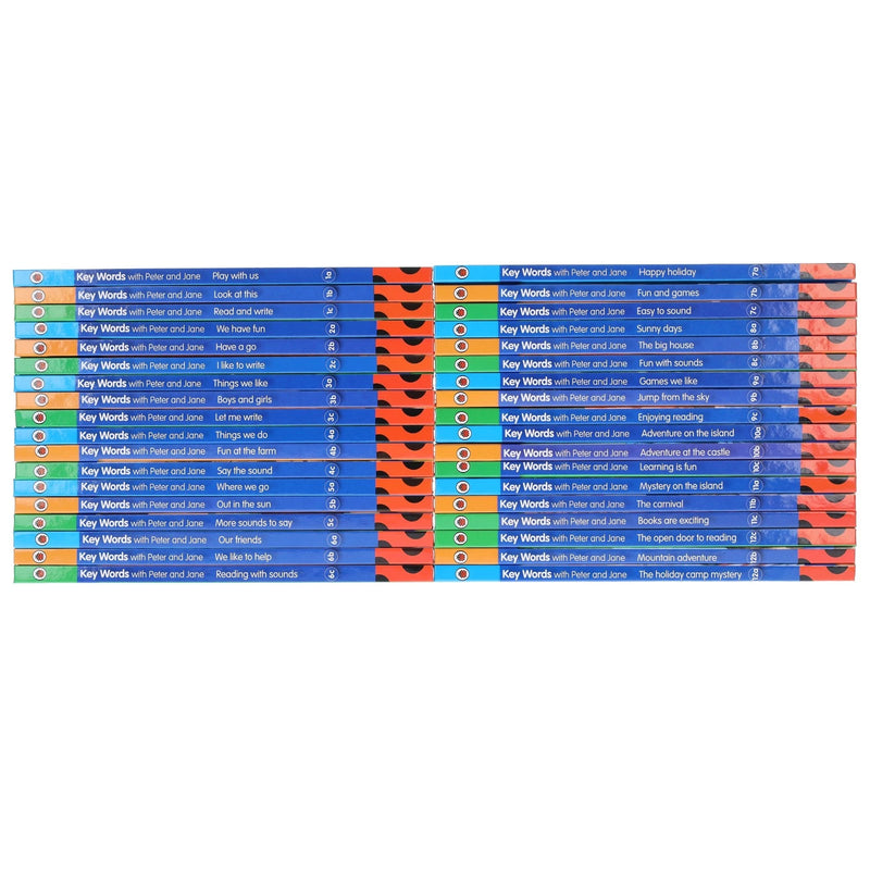 Ladybird Key Words with Peter and Jane 36 Books Collection Box Set
