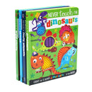 Never Touch The Animals Gift 4 Books Collection Set (Wild Animals, Sharks, Dinosaurs, Funny Animals)