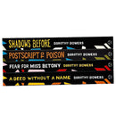Dorothy Bowers 4 Book Collection Set – Shadows Before, Postscript to Poison, Fear for Miss Betony & A Deed Without a Name | Classic British Crime Mystery Series