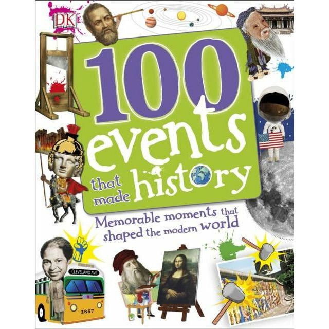 ["100 Events That Made History", "9780241227893", "a briefer history of time", "battles", "best history books", "best history books 2020", "book", "City", "colourful illustrations", "dk", "Dorling Kindersley", "Events", "great wall of china", "Hardback", "historical", "History", "history book", "history books", "history of women", "human history", "journey", "made history", "past to life", "world history book", "World War 1", "world war 2", "ww2 books", "young adults", "young history lovers"]