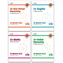 11+ GL 10-Minute Tests Age 9-10 Collection 4 Books Set: Maths, English, Verbal Reasoning, Non-Verbal Reasoning