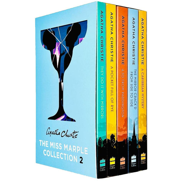 Miss Marple Mysteries Series Books 6 - 10 Collection Set by Agatha Christie (A Caribbean Mystery,Mirror Crack’d From Side to Side, 4.50 from Paddington, A Pocket Full of Rye & They Do It With Mirrors)