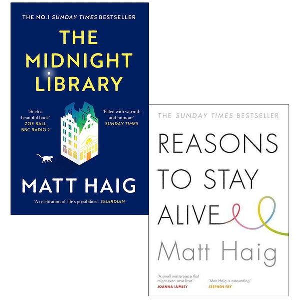 The Midnight Library & Reasons to Stay Alive By Matt Haig 2 Books Collection Set