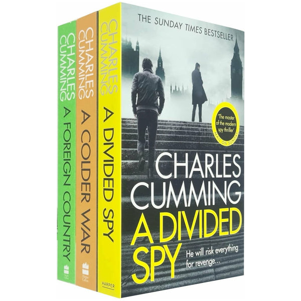 Thomas Kell Spy Thriller Series 3 Books Collection Set By Charles Cumming (A Foreign Country, A Colder War & A Divided Spy)