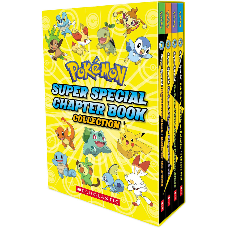 ["9781338791532", "ash ketchum pokemon detective i choose you", "children fantasy comics", "childrens graphic novels", "childrens monster fiction", "gigantamax clash battle for the z ring", "paranormal fantasy", "Pokemon", "pokemon adventure", "pokemon app", "pokemon book set", "pokemon books", "pokemon box set", "pokemon niantic", "pokemon super special", "pokemon super special chapter", "pokemon super special chapter book collection", "pokemon super special chapter books", "pokemon super special chapter box set", "the power of three ancient pokemon attack", "the secret of zygarde a legendary truth"]