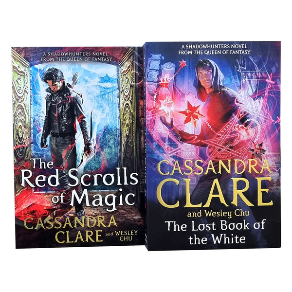 Cassandra Clare The Eldest Curses 2 Books Collection Set (The Lost Book of the White, The Red Scrolls of Magic)