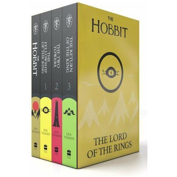 J R R Tolkien The Hobbit The Lord Of The Rings 4 Books Collection Set Classic