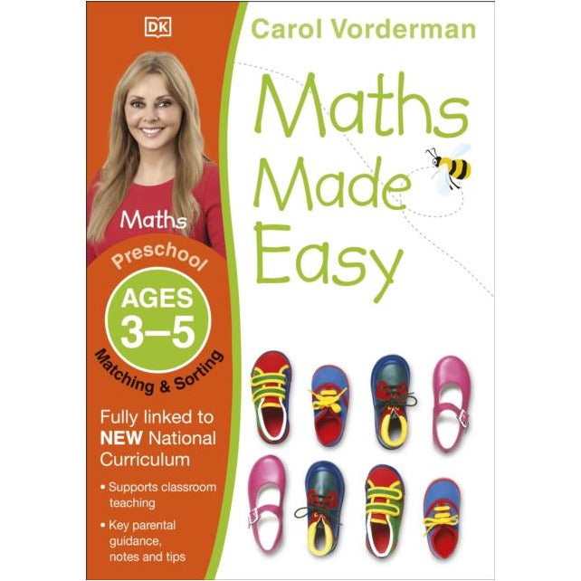 ["9781409344865", "Activities", "Ages", "Basic Mathematics", "Beginner", "Bestselling Books", "Book by Carol Vorderman", "Children Book", "Early Learning", "Educational book", "Exercise Book", "Fun Learning", "Fundamental Studies", "Home School Learning", "Key Stage 1", "KS1", "Learning Resources", "Made Easy Workbooks", "Matching & Sorting", "Matching and Sorting", "Math Exercise Book", "Math Made Easy Ages 3-5", "Mathematics and Numeracy", "Maths Made Easy", "Maths Made Easy Numbers", "Maths Skills", "National Curriculum", "Parents Teachings", "Practice Book", "Sorting"]