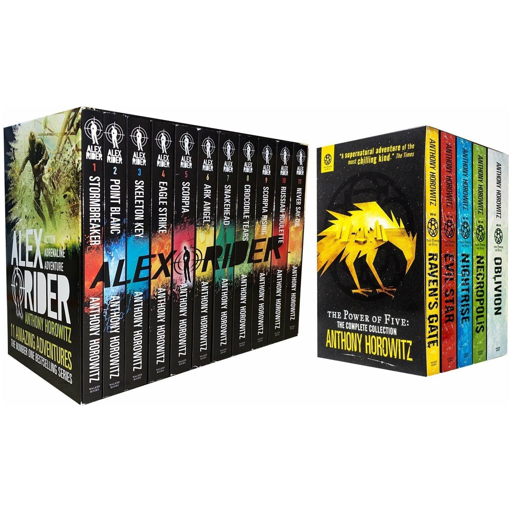 Anthony Horowitz 16 Books Set Power Of Five And Alex Rider