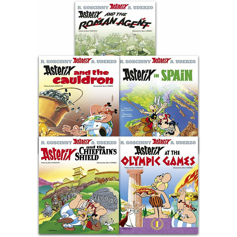 ["9789526530475", "Albert Uderzo", "Asterix", "Asterix and the Cauldron", "Asterix and the Chieftains Shield", "Asterix and the Roman Agent", "Asterix at the Olympic Games", "Asterix books", "Asterix books Set", "Asterix Collection", "Asterix Complete Collection", "Asterix in Spain", "asterix omnibus", "Childrens Comic books", "junior books", "Rene Goscinny", "The Asterix Series", "young teen"]