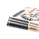 Usborne Baby's Very First Black and White 4 Books Set (Animals, Hello!, Outdoors, Bedtime)
