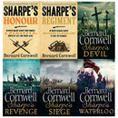Bernard Cornwell Richard Sharpes Series 16 To 21 - 6 Books Set - Revenge Regiment Waterloo Siege D..