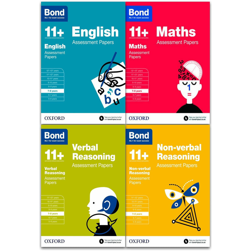 ["9789526530840", "bond 11", "bond 11 plus 7-8", "bond non verbal reasoning", "children books", "children educational books", "Childrens Educational", "educational books", "educational resources", "English Assessment Papers 7-8 years", "junior books", "keys stage 3", "Maths Assessment Papers 7-8 years", "national curriculum", "national curriculum books", "Non-verbal Reasoning Assessment Papers 7-8 years", "primary books", "revision books", "school books", "school textbooks", "Study Guides", "Verbal Reasoning Assessment Papers 7-8 years", "workbooks"]