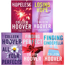 Hopeless Series By Colleen Hoover 5 Books Collection Set (Losing Hope, Finding Cinderella, Hopeless, Finding Perfect &amp; All Your Perfect)