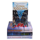 Conn Iggulden Series 4 Books Collection Set - Darien, Shiang, The Falcon of Sparta, Dunstan