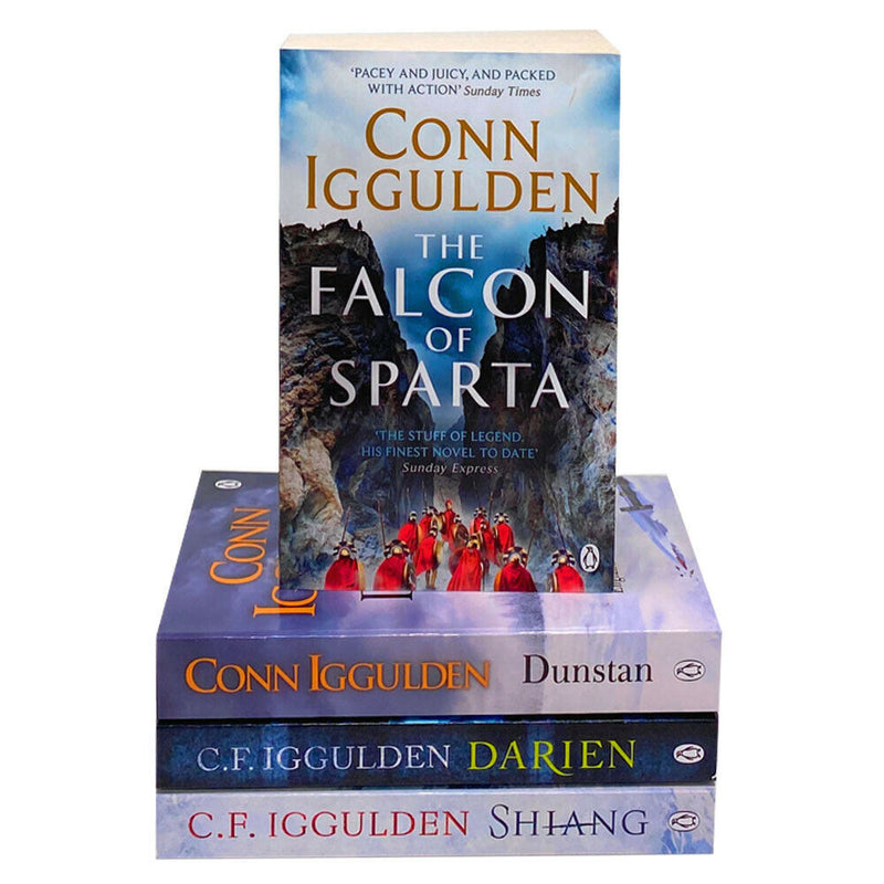 ["9787293106428", "adult fiction", "conn iggulden", "conn iggulden book collection", "conn iggulden book collection set", "conn iggulden book series", "conn iggulden books", "conn iggulden books in order", "conn iggulden collection", "conn iggulden conqueror series", "conn iggulden emperor series", "conn iggulden empire of salt series", "darien", "dunstan", "fiction books", "shiang", "the falcon of sparta", "war fiction books", "war fiction series"]